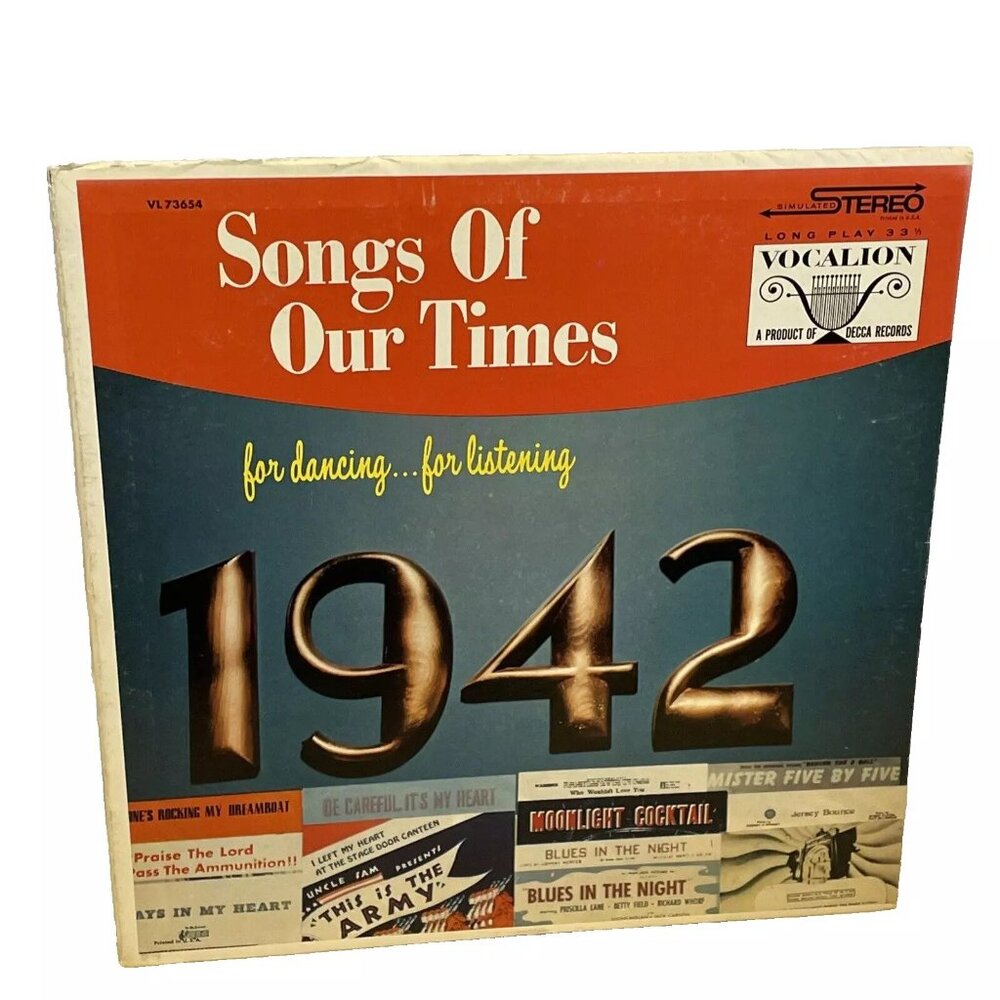 Bob Grant And His Orchestra Songs Of Our Times 1942 ( 1959)Vocalion VL 73654 VG+